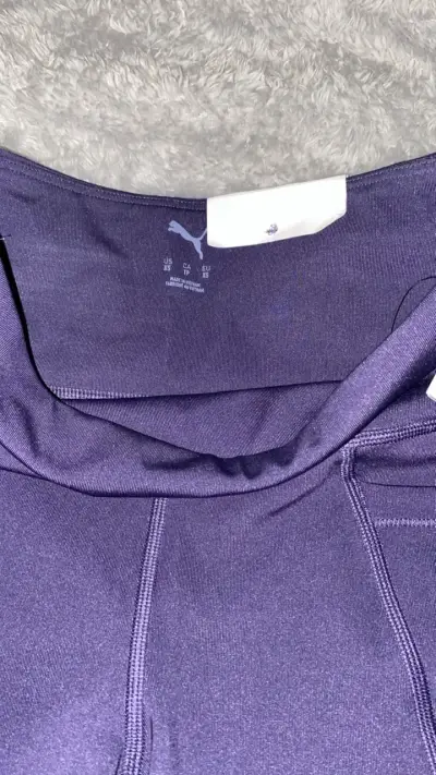 Leggings deportivos morados Puma para mujer - miniatura 5