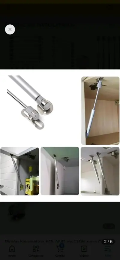 2 Pistón neumático para muebles de cocina - miniatura 1