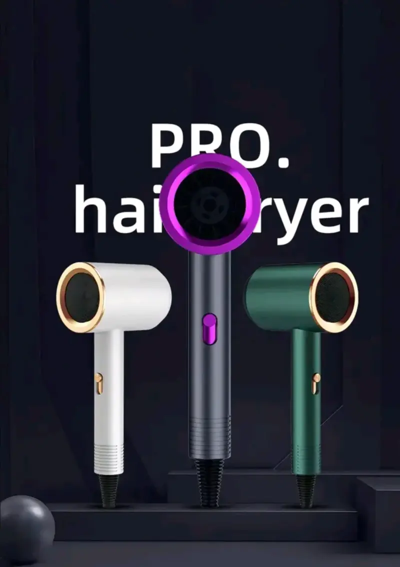 Secador de Pelo Profesional con Protección Iónica - 2