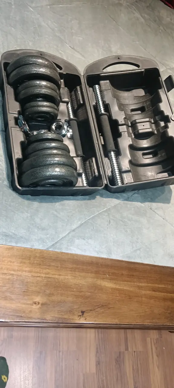 Set de mancuernas ajustables con estuche - 8