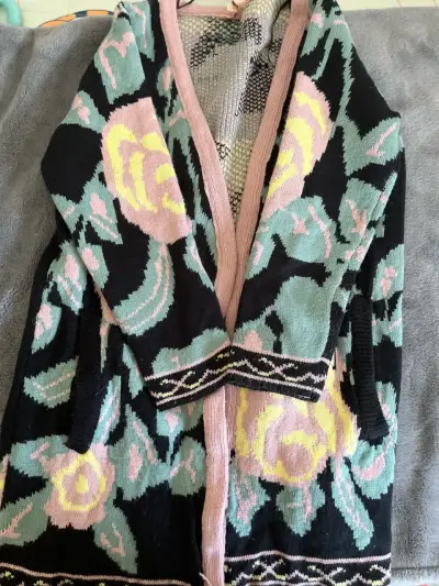 Cardigan de flores multicolor Newport talla S - miniatura 3