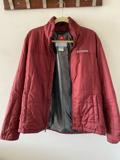 Chaqueta Columbia Omni-Heat roja para hombre - miniatura 1