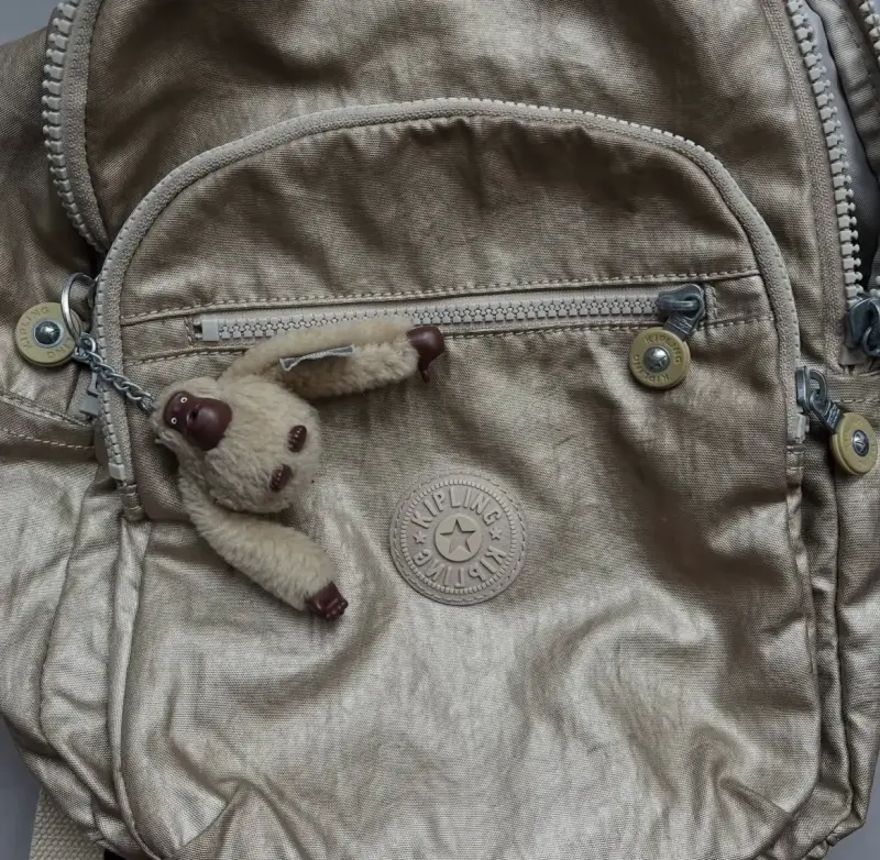 Mochila dorada Kipling/Modelo Seoul S - 3