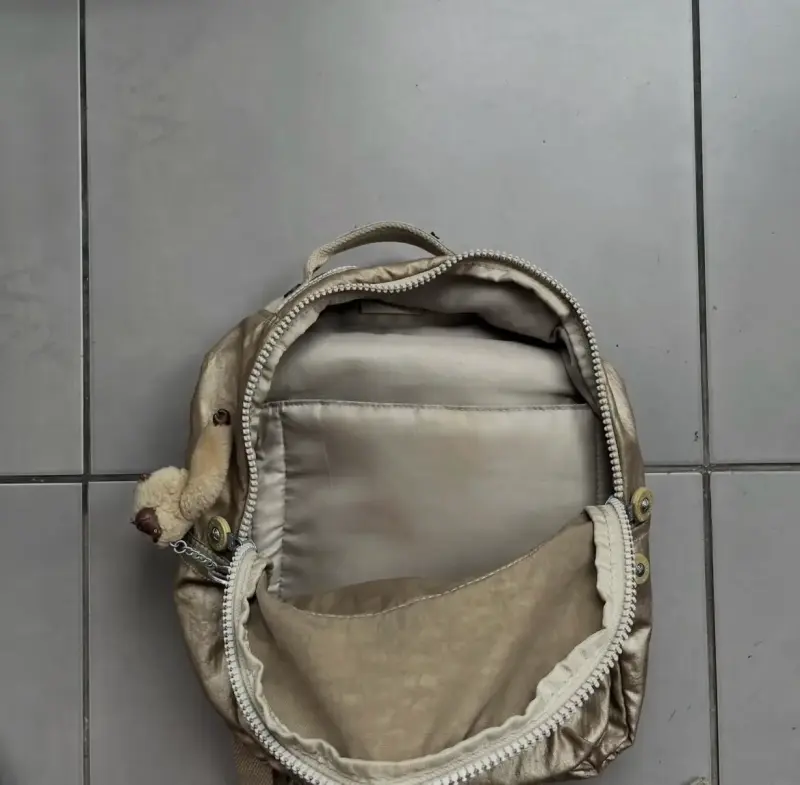 Mochila dorada Kipling/Modelo Seoul S - 5