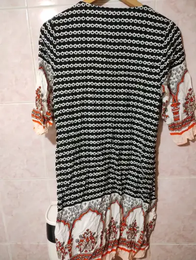 Vestido estampado bohemio talla M - miniatura 2