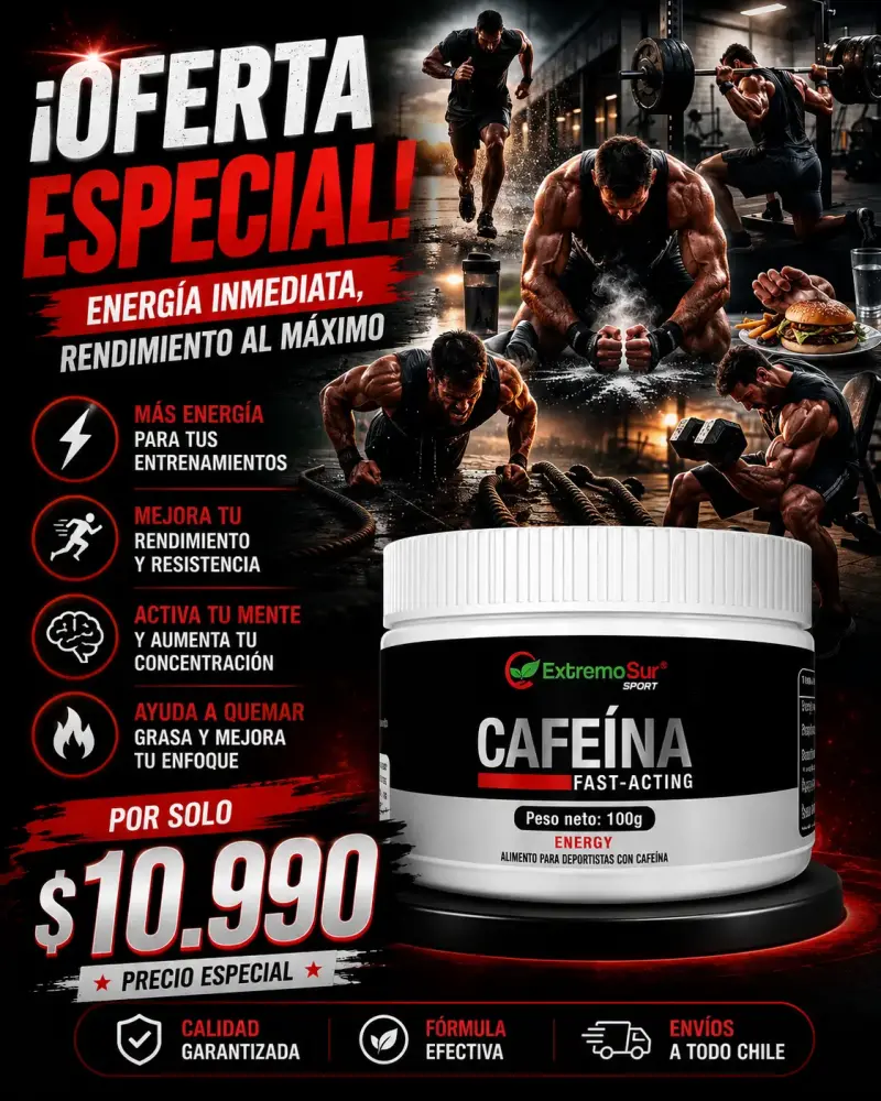 Suplemento Cafeína Extremo Sur Sport