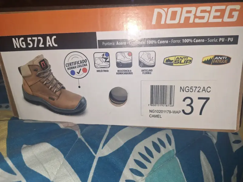 Botas de seguridad Norseg NG 572 AC camel talla 37 - 1