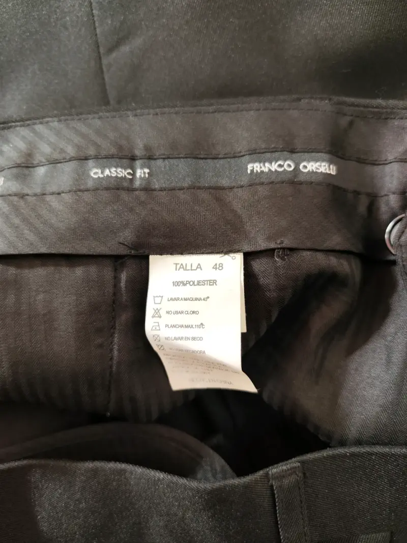 Traje negro clásico Franco Orselli Talla 48 - 3
