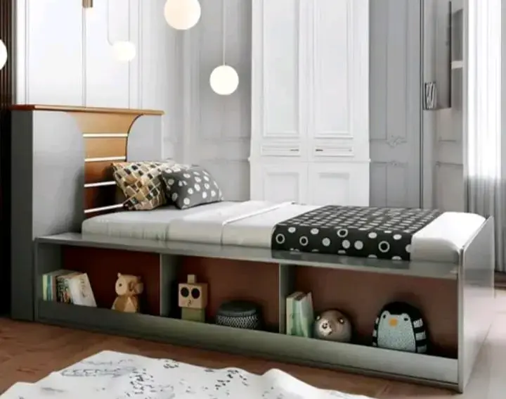 Cama infantil con estantería integrada Yumi - 2