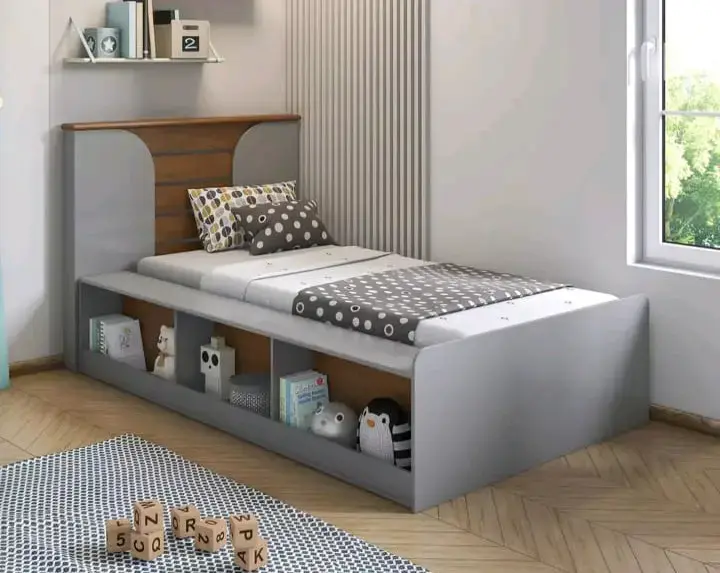 Cama infantil con estantería integrada Yumi - 4