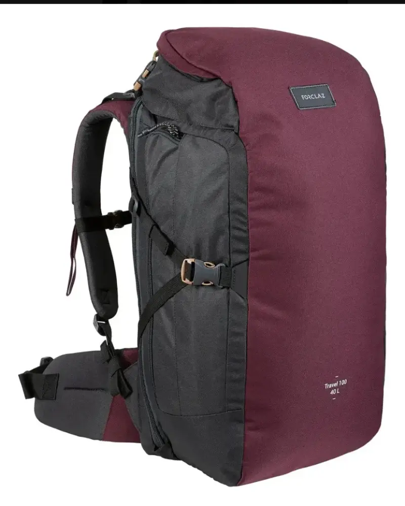 Mochila de viaje Forclaz 40L con funda impermeable - 2