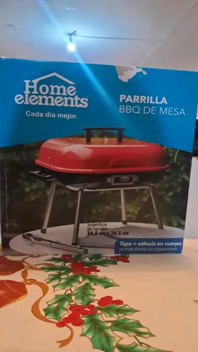 Parrilla BBQ de Mesa Home Elements roja - miniatura 2