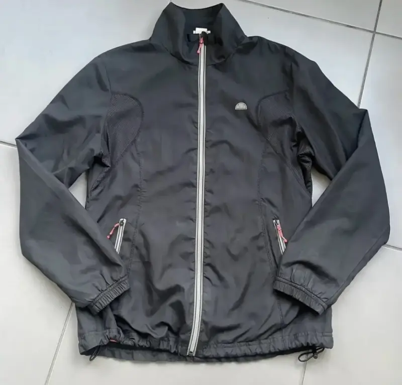 Cortaviento Ellesse negro reflectante - 1