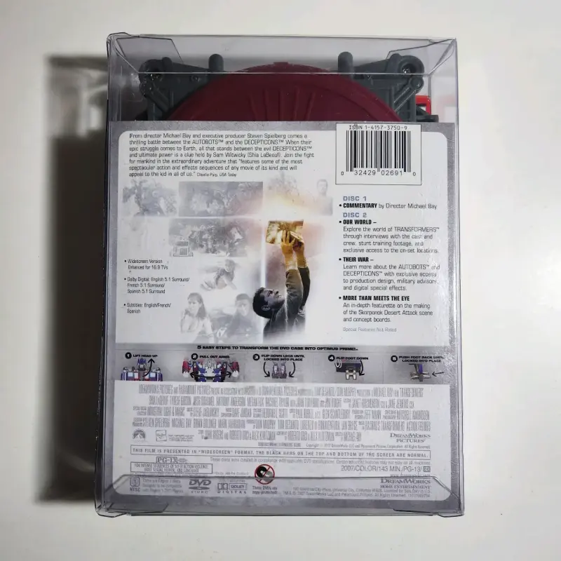 SET DVD EDICIÓN ESPECIAL TRANSFORMERS - 3
