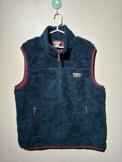 ♻️Chaleco polar azul L.L. Bean para hombre - miniatura 1