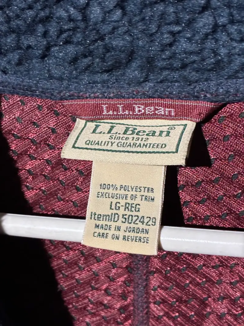 ♻️Chaleco polar azul L.L. Bean para hombre - 3