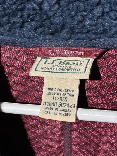 ♻️Chaleco polar azul L.L. Bean para hombre - miniatura 3