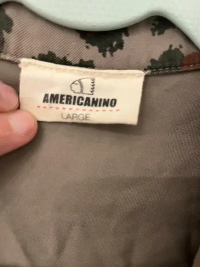 Camisa estampado animal print Americano talla L - miniatura 2