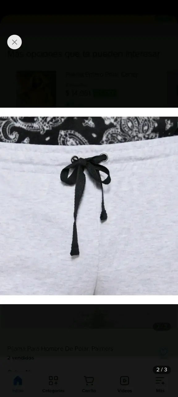 Pijama para hombre Palmer's diseño paisley - 2