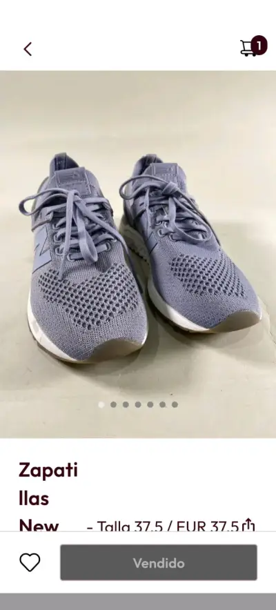 Zapatillas deportivas New Balance gris talla 37.5 - miniatura 1