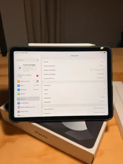 iPad Air 5ta Gen M1 64GB + Apple Pencil 2 + funda - miniatura 2