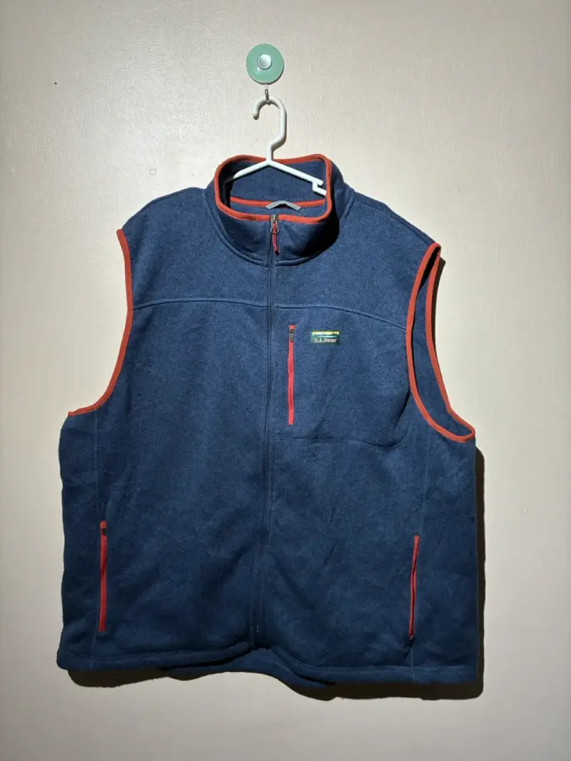 ♻️Chaleco sin mangas azul L.L. Bean para hombre - 1