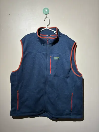 ♻️Chaleco sin mangas azul L.L. Bean para hombre - miniatura 1