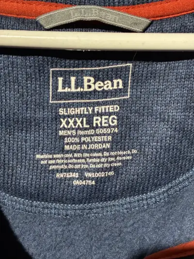 ♻️Chaleco sin mangas azul L.L. Bean para hombre - miniatura 3