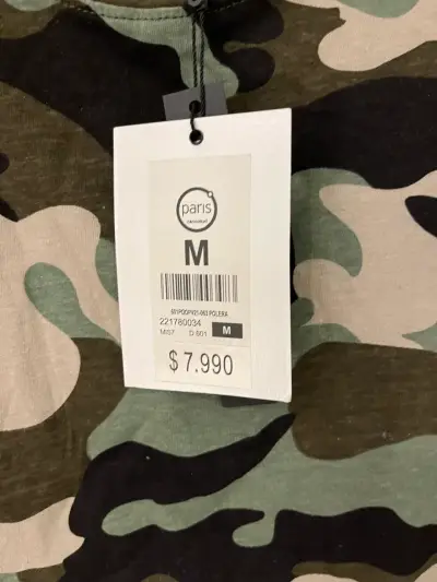 Polera camuflada para mujer talla M - miniatura 2
