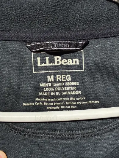 Polar negro L.L. Bean para hombre talla M - miniatura 3