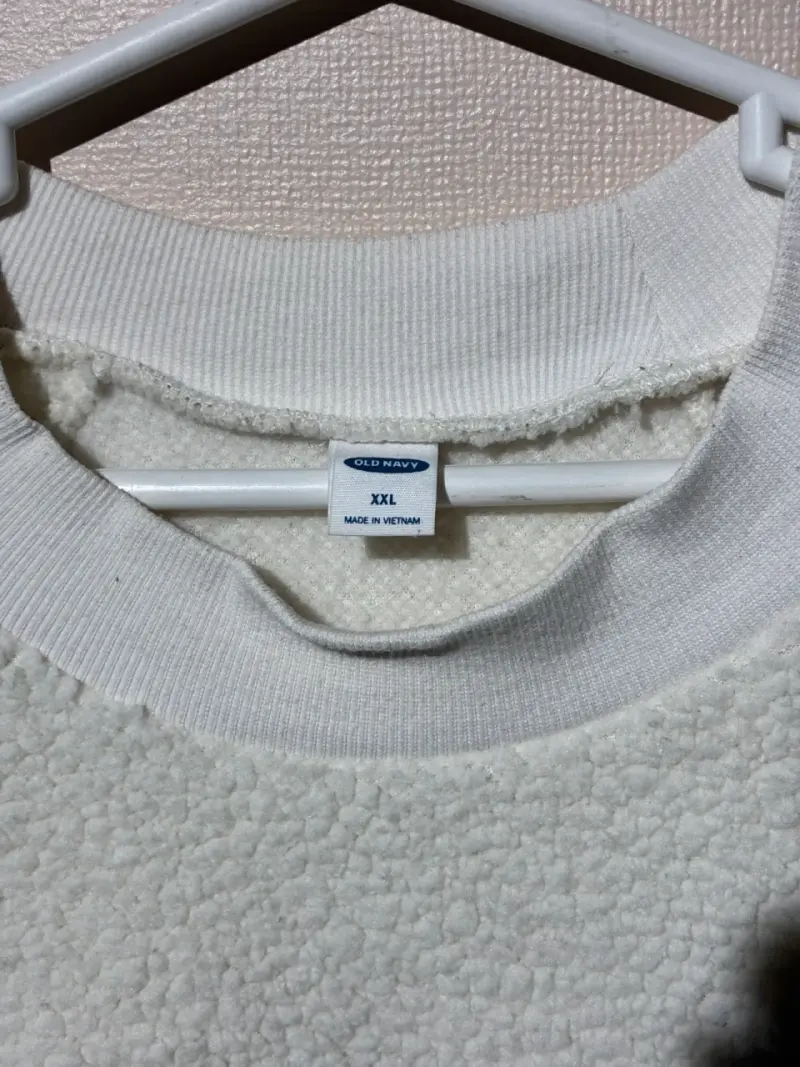 ♻️Polerón de lana Old Navy blanco talla XXL - 3