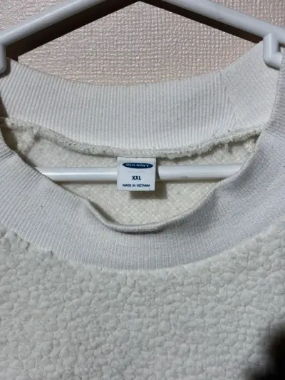 ♻️Polerón de lana Old Navy blanco talla XXL - miniatura 3