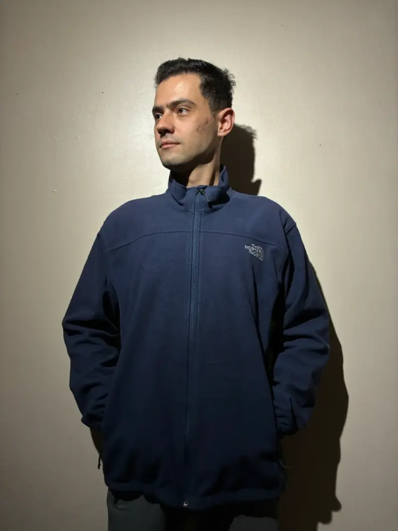 Chaqueta polar azul The North Face para hombre - 3