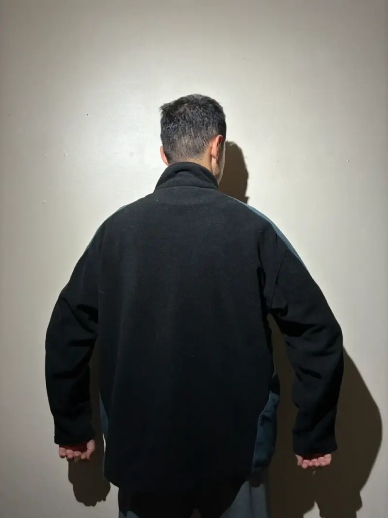 ♻️Chaqueta polar Champion negra y azul - 2