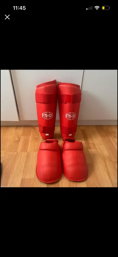 Protecciones de Karate Phoenix rojas - miniatura 1