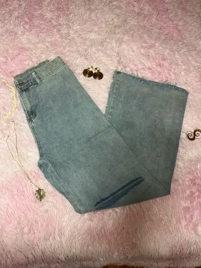 Jeans de mezclilla wide leg - miniatura 1