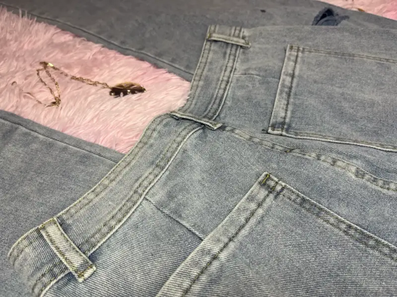 Jeans de mezclilla wide leg - 2