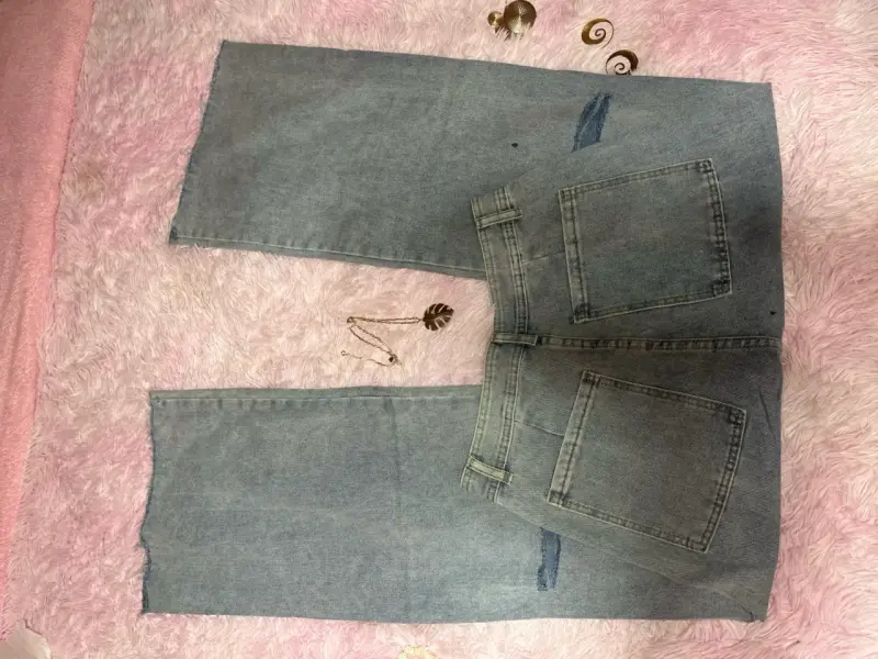 Jeans de mezclilla wide leg - 3