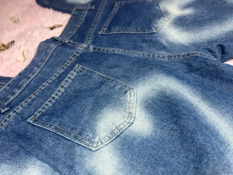 Jeans de mezclilla wide leg - 5