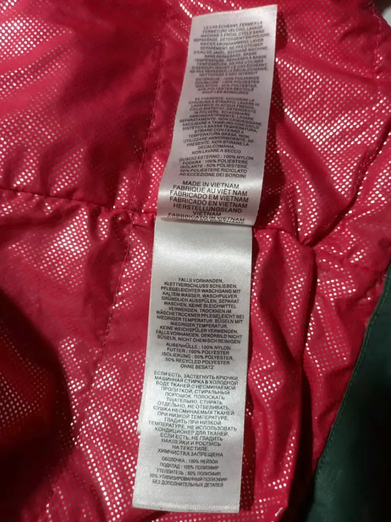 Chaqueta impermeable Columbia verde con capucha - 2