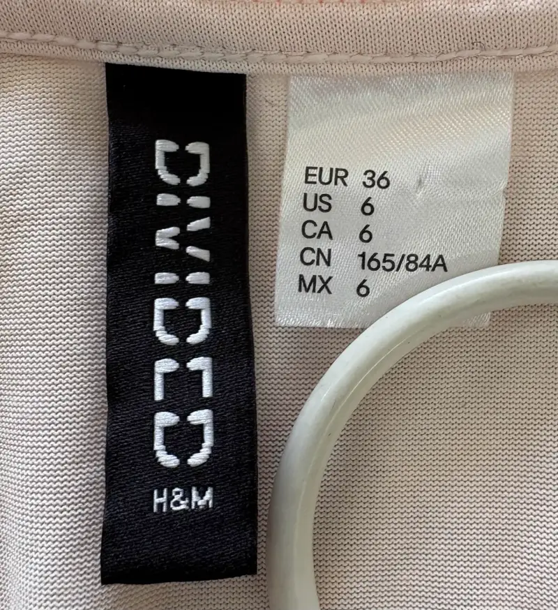 Vestido de encaje rosa H&M talla 36 - 3