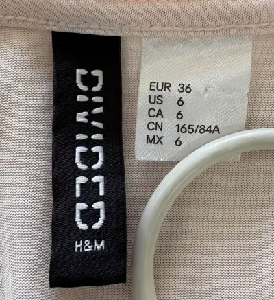 Vestido de encaje rosa H&M talla 36 - miniatura 3