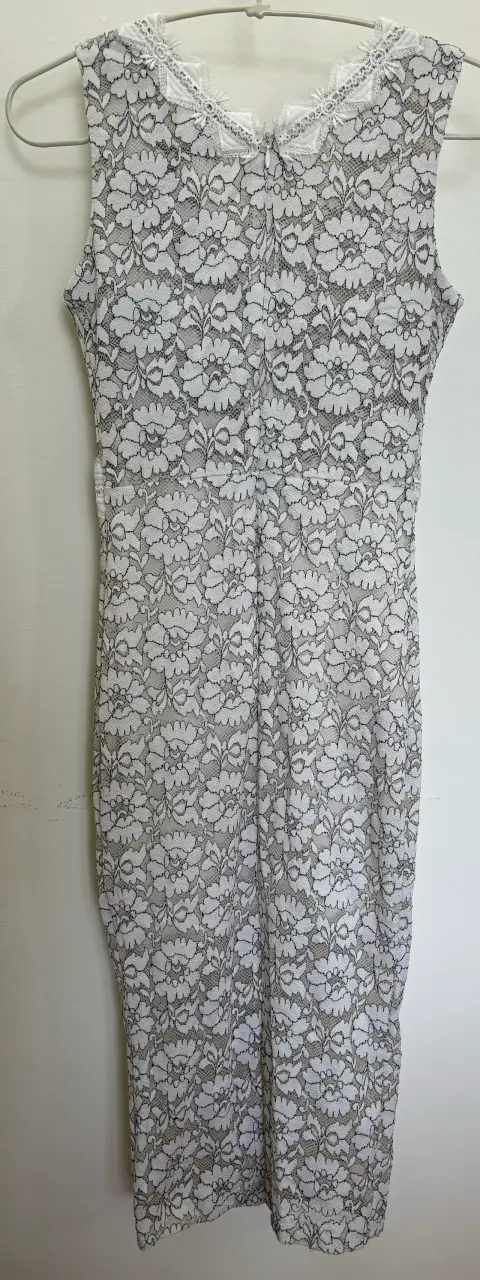 Vestido de encaje blanco Han Queen elegante - 2