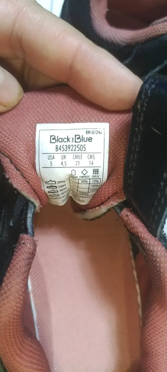 Zapatillas negras para niños Black & Blue - 3