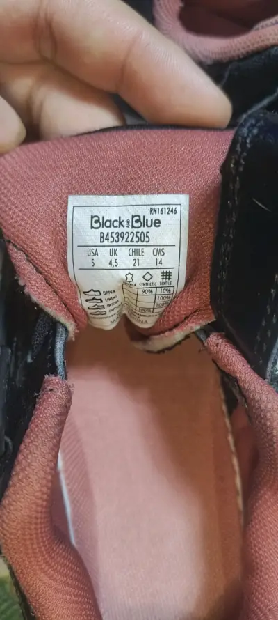 Zapatillas negras para niños Black & Blue - miniatura 4