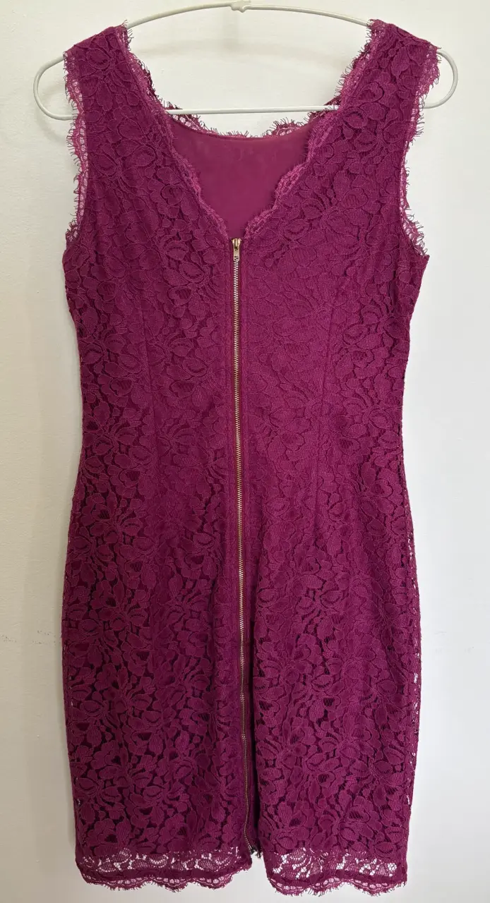 Vestido de encaje morado sin mangas Berydress - 2