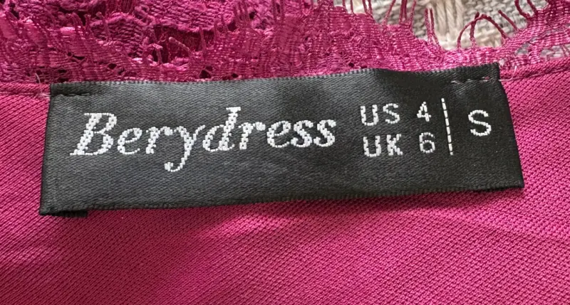Vestido de encaje morado sin mangas Berydress - 3