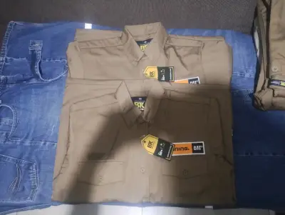 Camisa de trabajo Finning CAT color café - miniatura 2