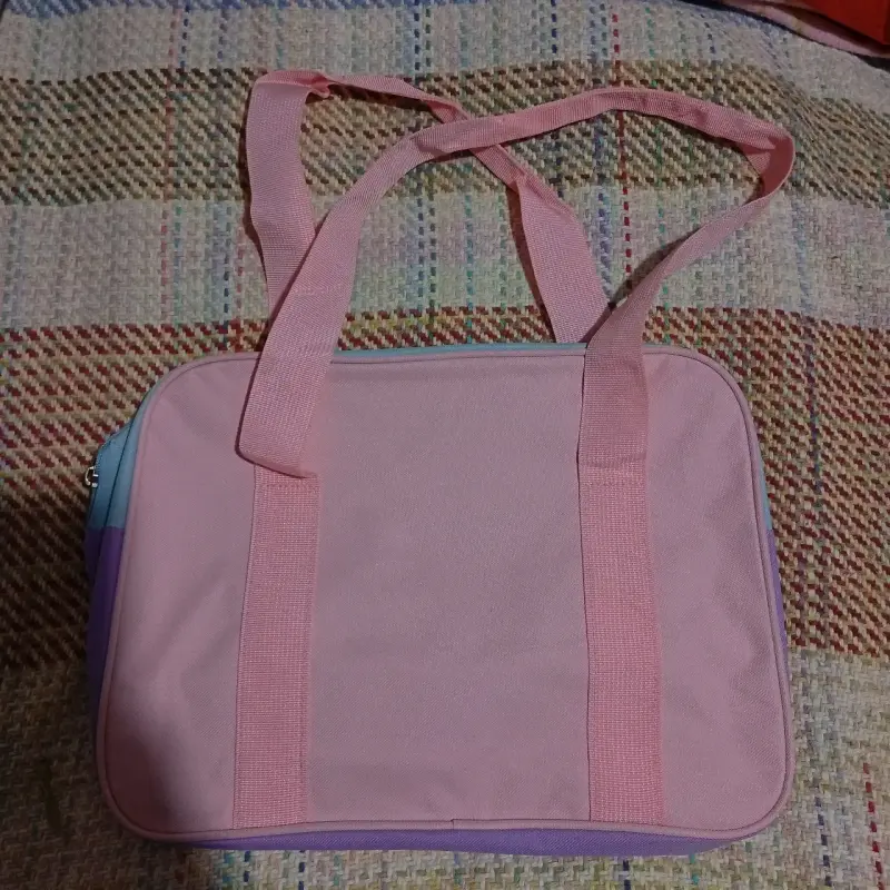 Bolso tote multicolor con diseño de corazón - 2