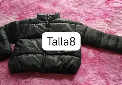 Chaqueta acolchada negra para niños talla 8 - miniatura 1